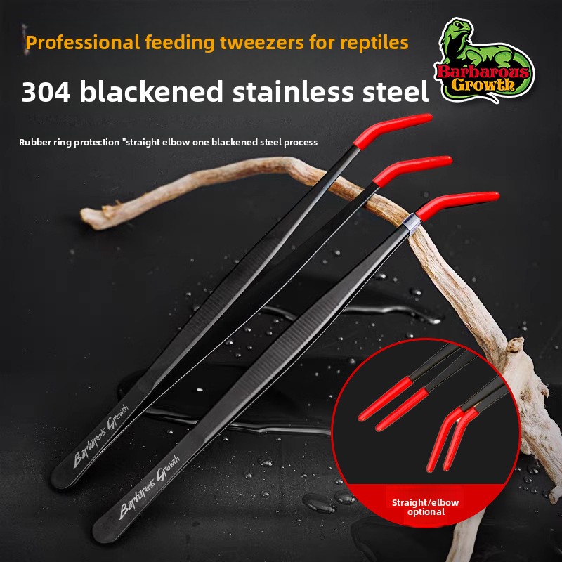 Feeding Tong Stainless - ملقط تغذية الزواحف من BarbarousGrowth ومنظف