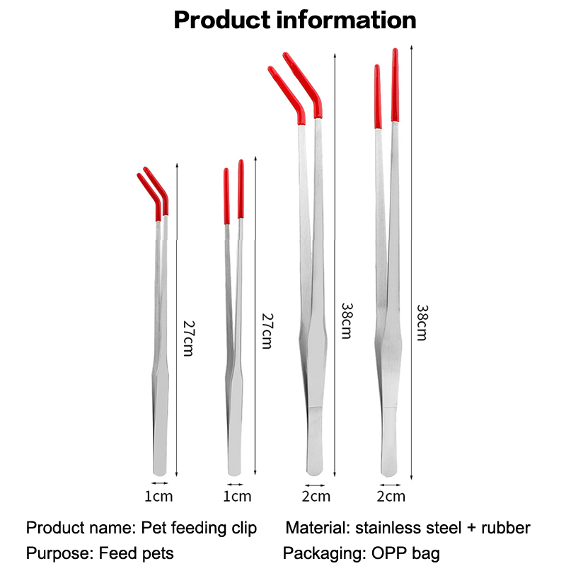 ملقط تغذية الزواحف بطرف مطاطي، - مراجعة Feeding Tong Stainless وسعره
